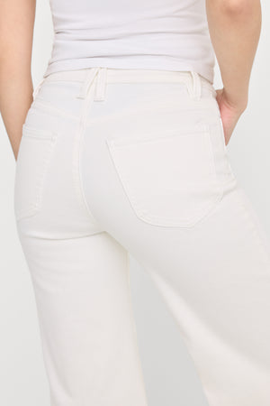 GOOD PETITE PALAZZO JEANS | WHITE001