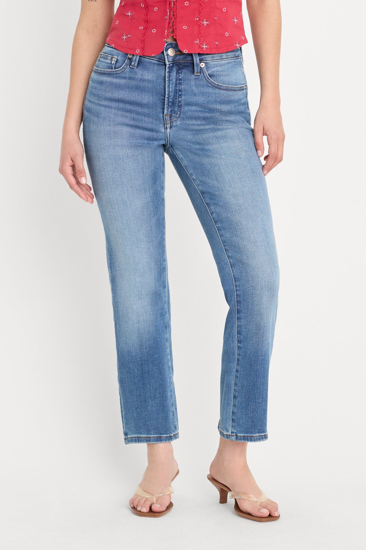 DOLLY JOLEANS PETITE STRAIGHT JEANS | INDIGO1194