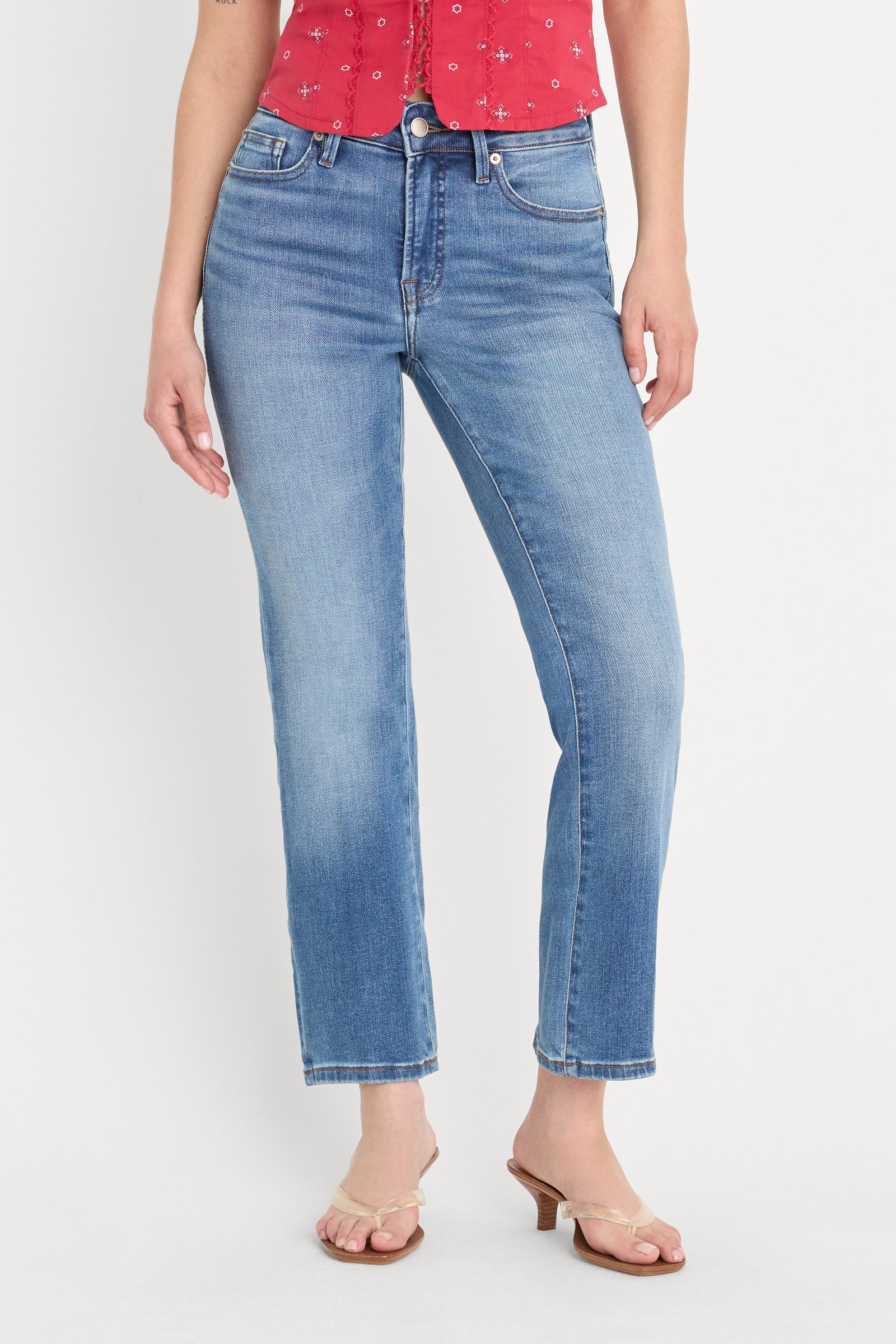 DOLLY JOLEANS PETITE STRAIGHT JEANS | INDIGO1194