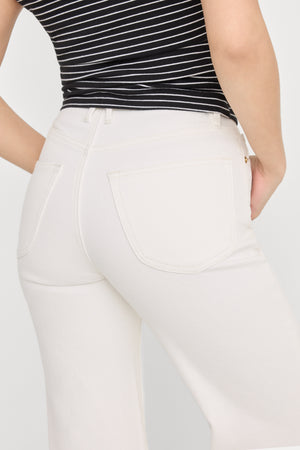 GOOD PETITE PALAZZO JEANS | COTTON WHITE