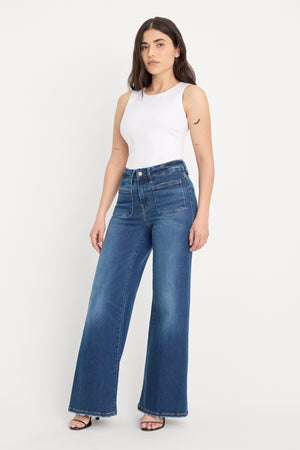 GOOD PETITE PALAZZO JEANS | INDIGO511