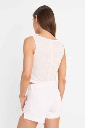 THE EYELET TOP | WHITE001
