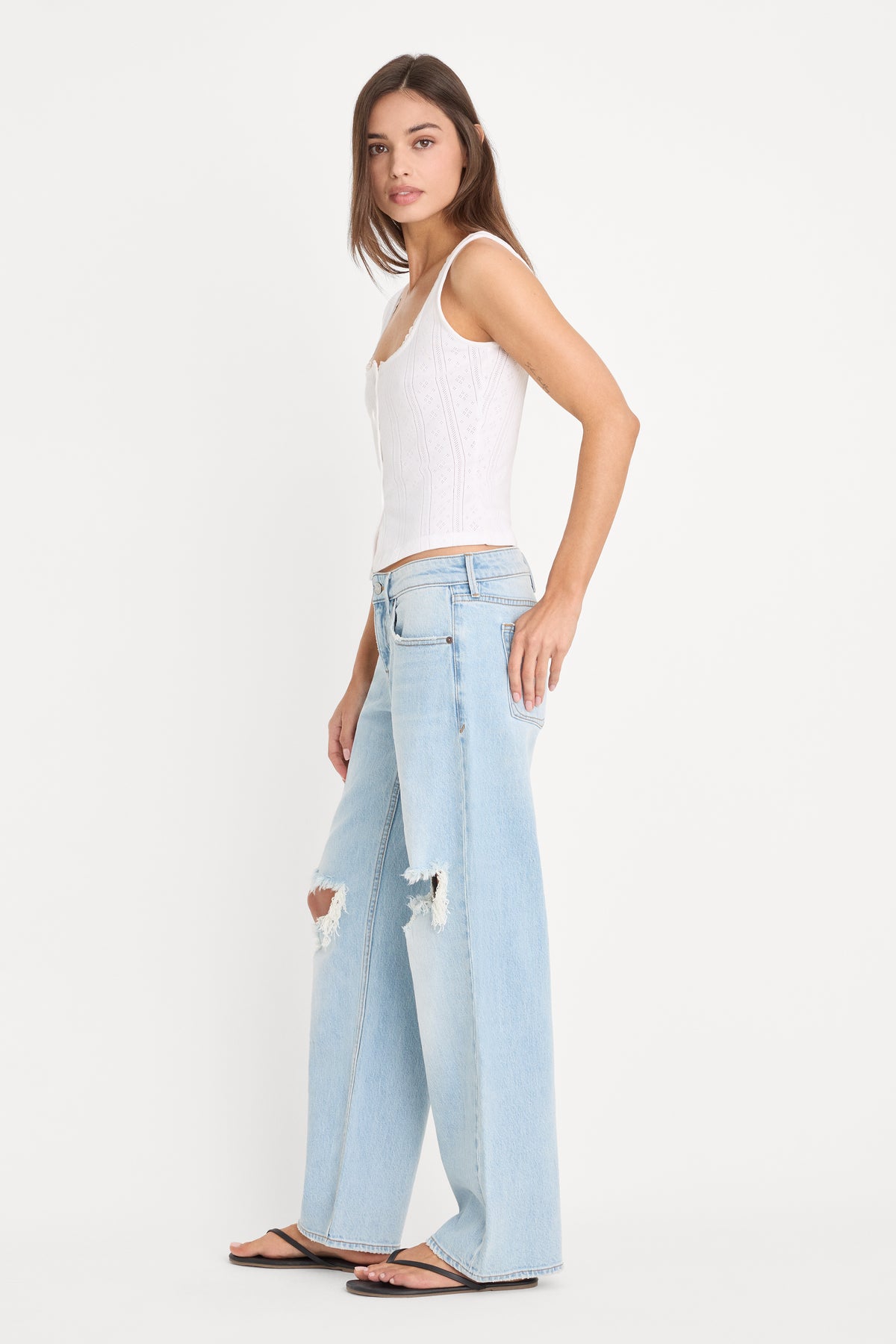 VINTAGE LOW LOOSE JEANS | INDIGO1249