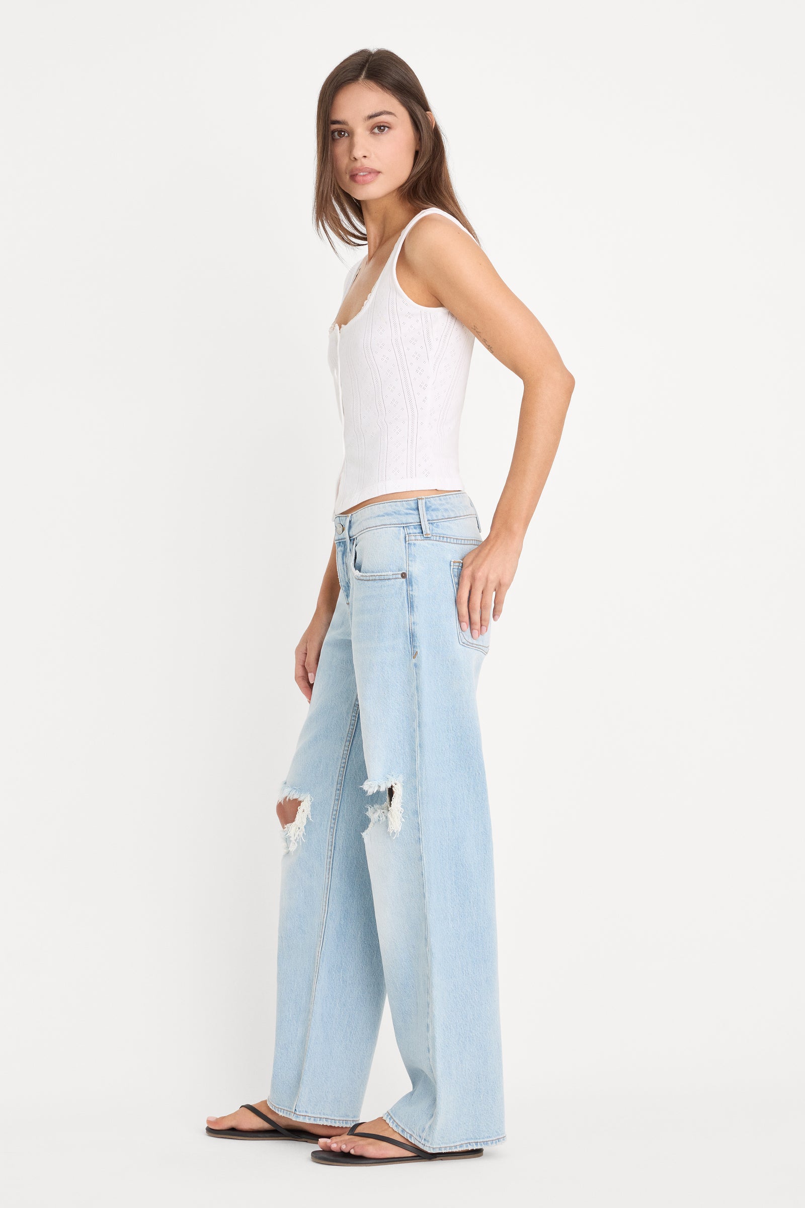VINTAGE LOW LOOSE JEANS | INDIGO1249