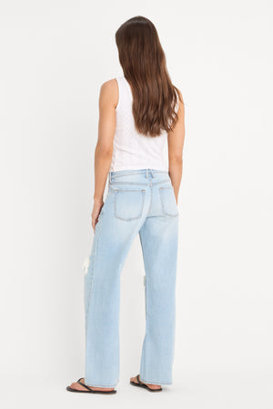 VINTAGE LOW LOOSE JEANS | INDIGO1249