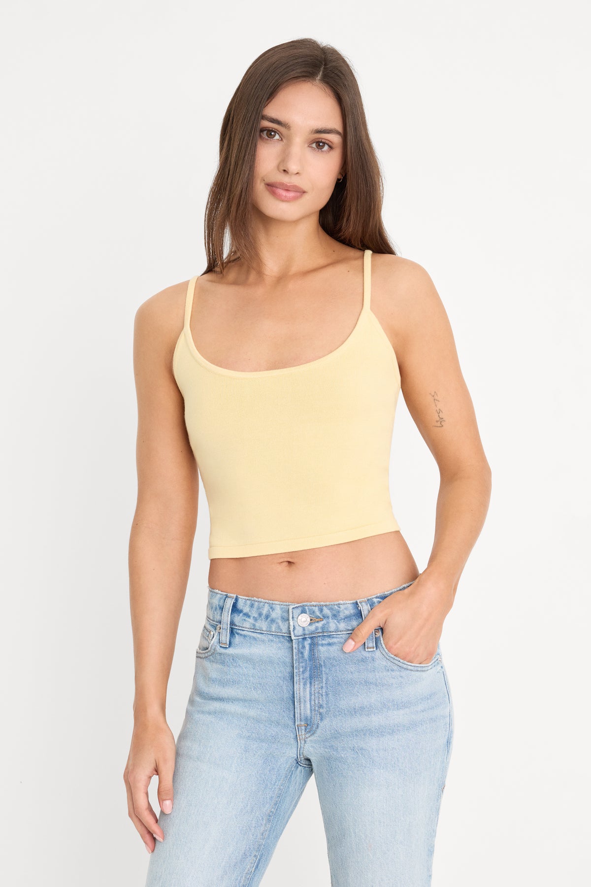 THE KEEPSAKE TANK | HONEY-1 | GOOD AMERICAN | MODEL_A