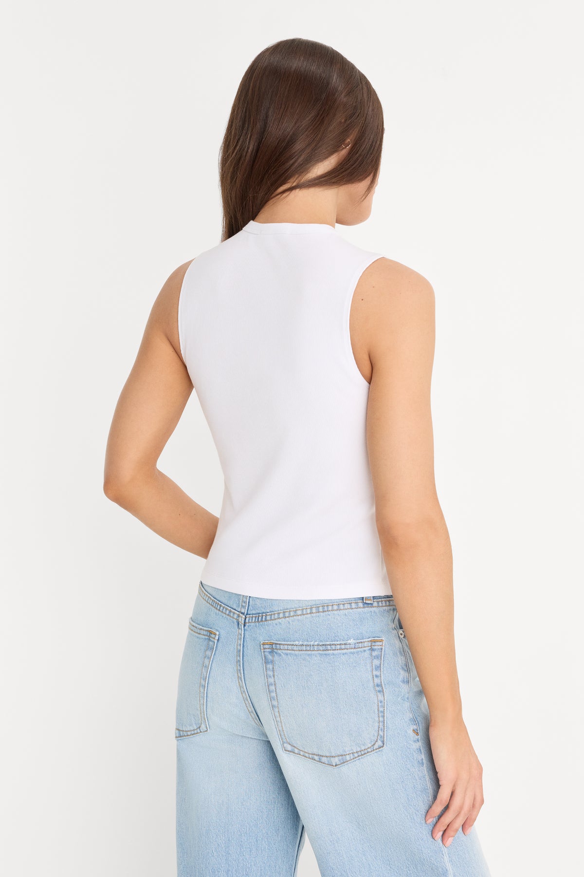 THE RIB SPLAY TOP | WHITE-5 | GOOD AMERICAN | MODEL_A
