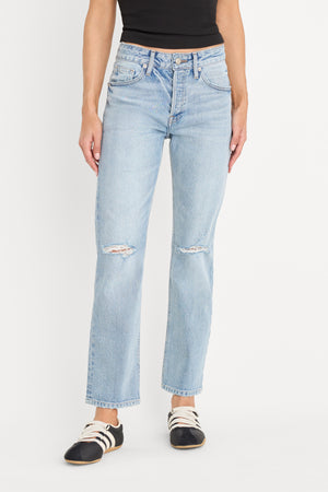 VINTAGE STRAIGHT ANKLE JEANS | INDIGO1252