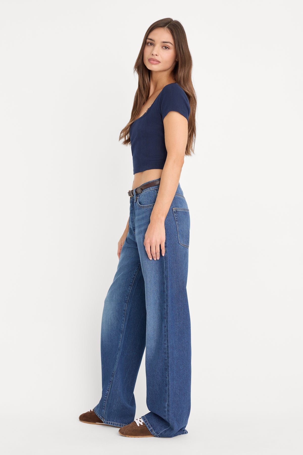 WEIGHTLESS WIDE JEANS | INDIGO1258-3 | GOOD AMERICAN | MODEL_A