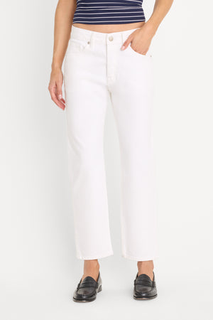 VINTAGE STRAIGHT ANKLE JEANS | WHITE001