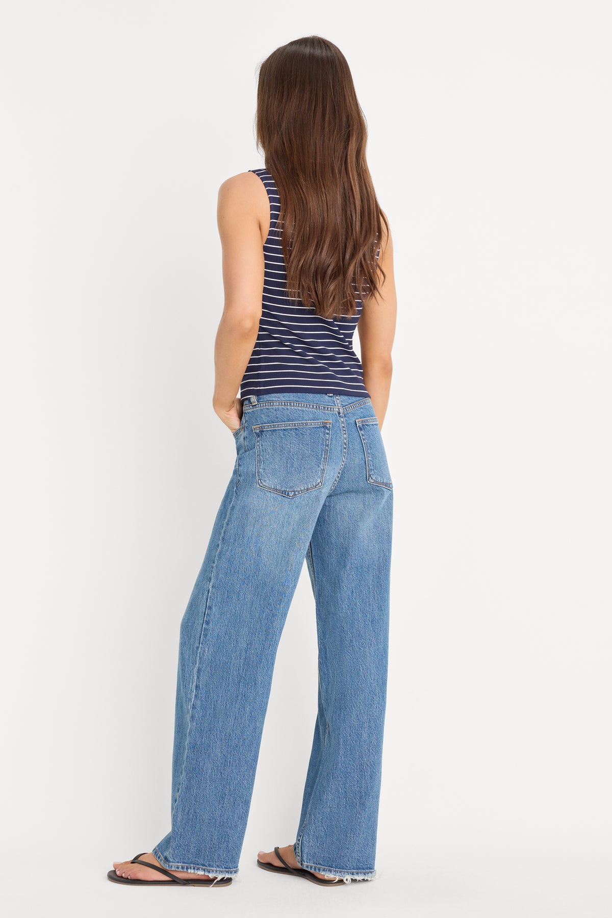VINTAGE WIDE JEANS | INDIGO1237-5 | GOOD AMERICAN | MODEL_A