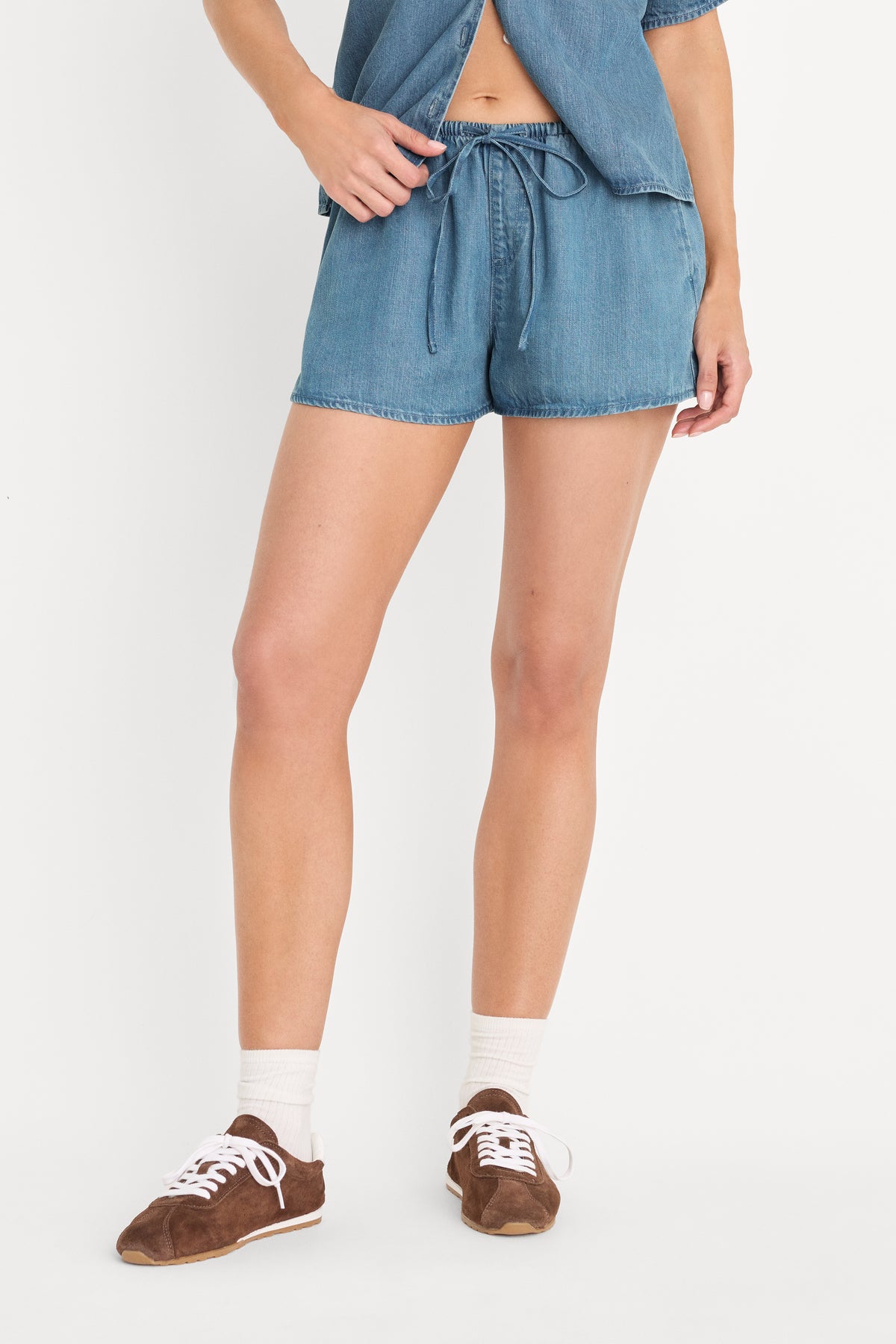 THE DENIM PULL ON SHORT | INDIGO1273