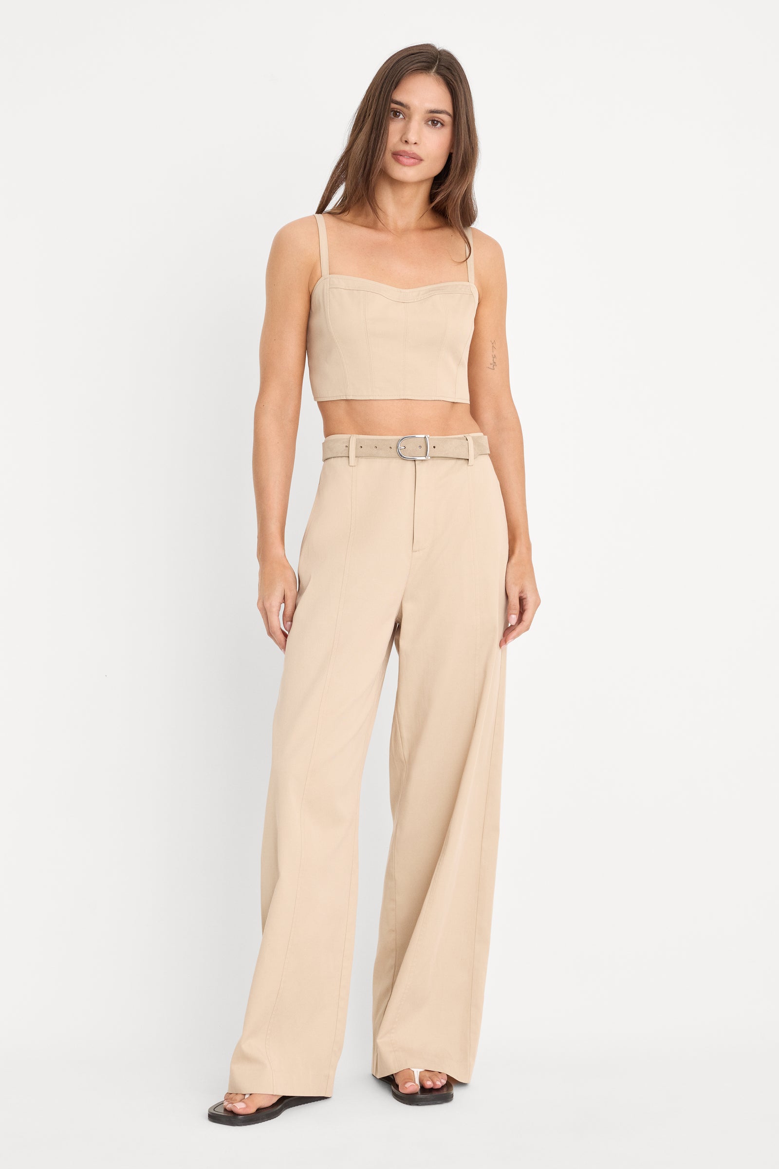 THE BUSTIER TOP | LIGHT TAUPE