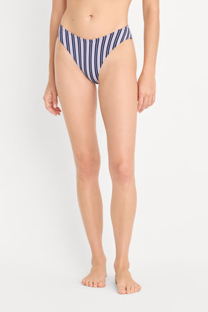 THE 90S BIKINI BOTTOM | AMERICANA VERTICAL STRIPE