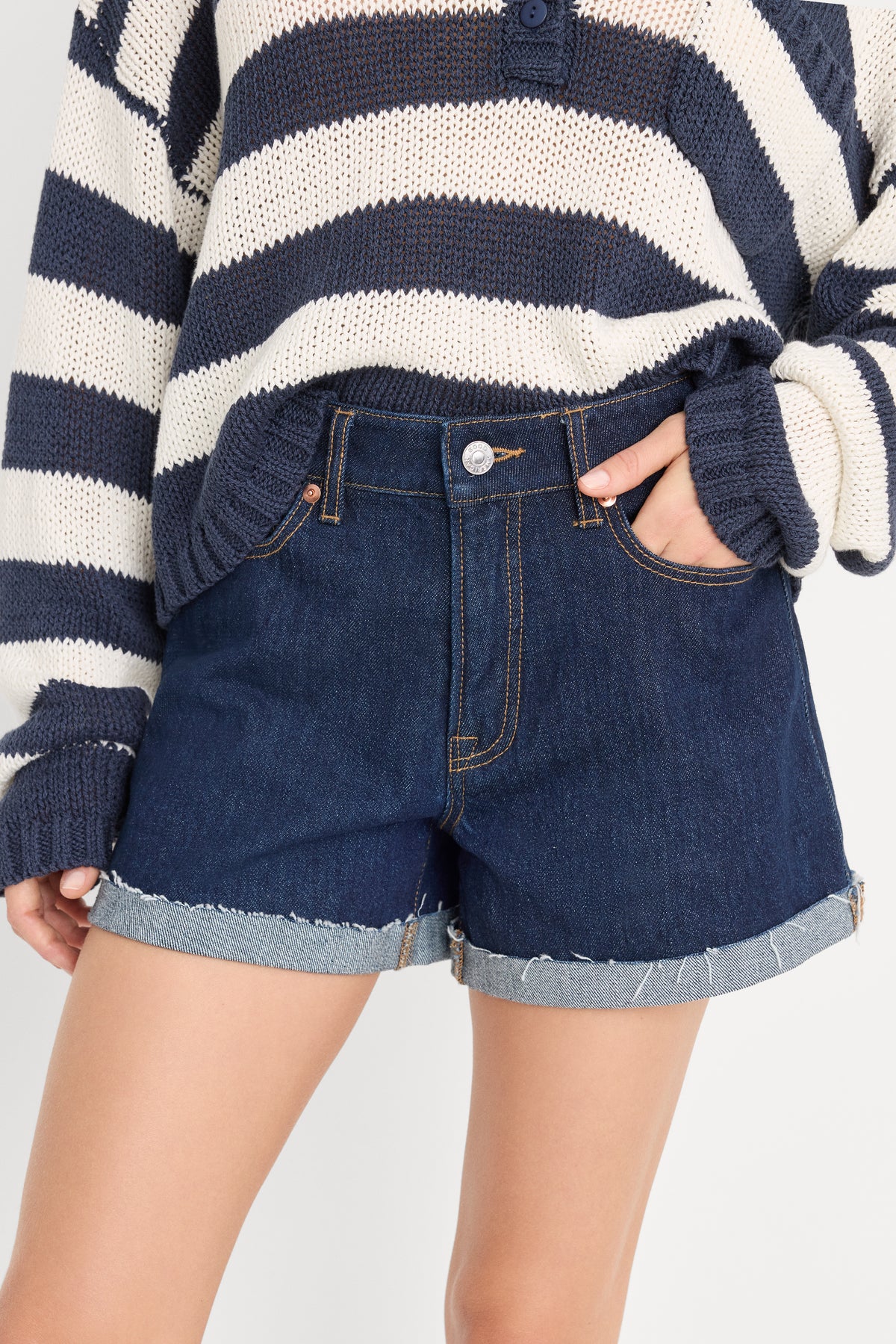 GOOD GIRLFRIEND SHORT | INDIGO1374-4 | GOOD AMERICAN | MODEL_A