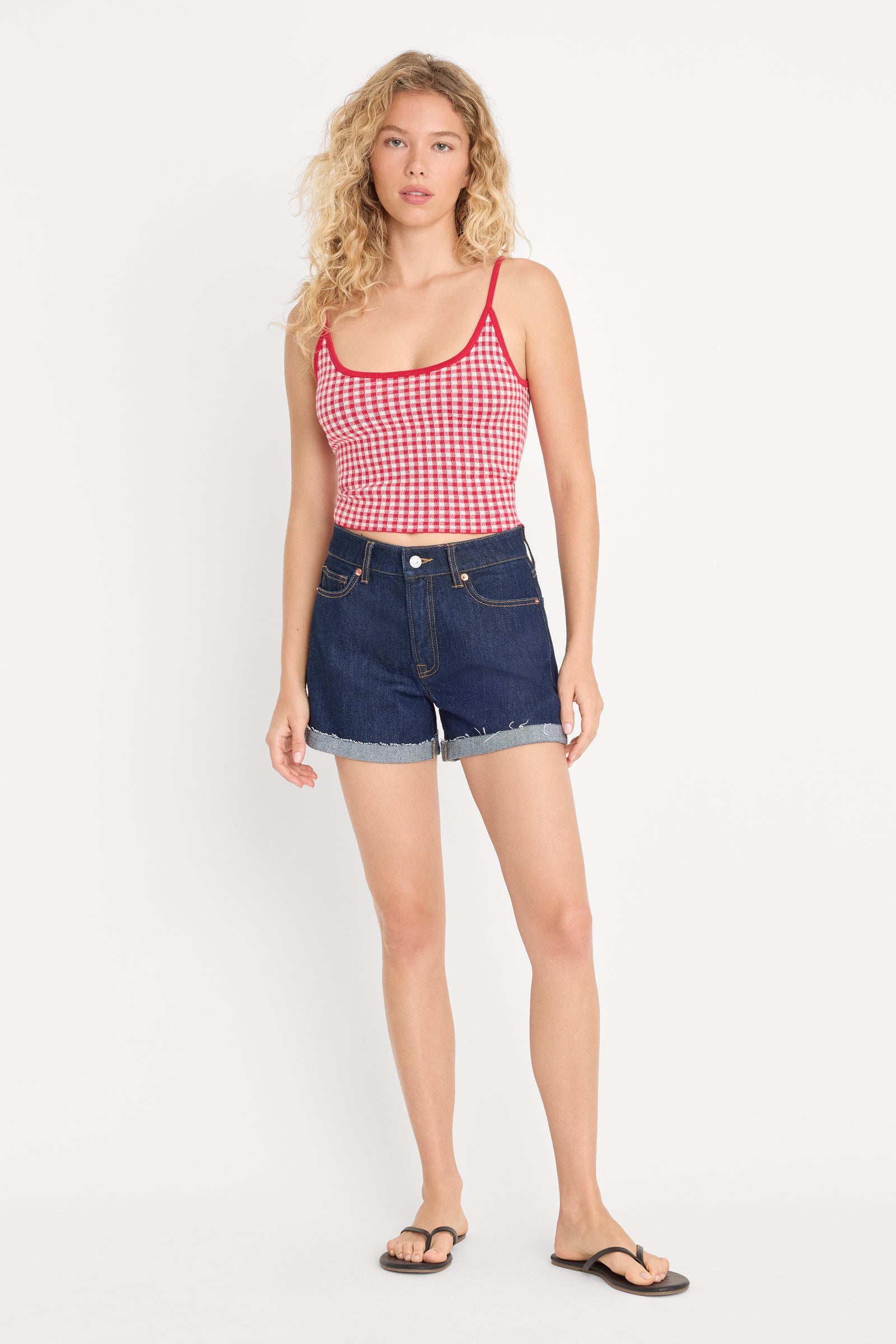 THE KEEPSAKE TANK | CHERRY GINGHAM