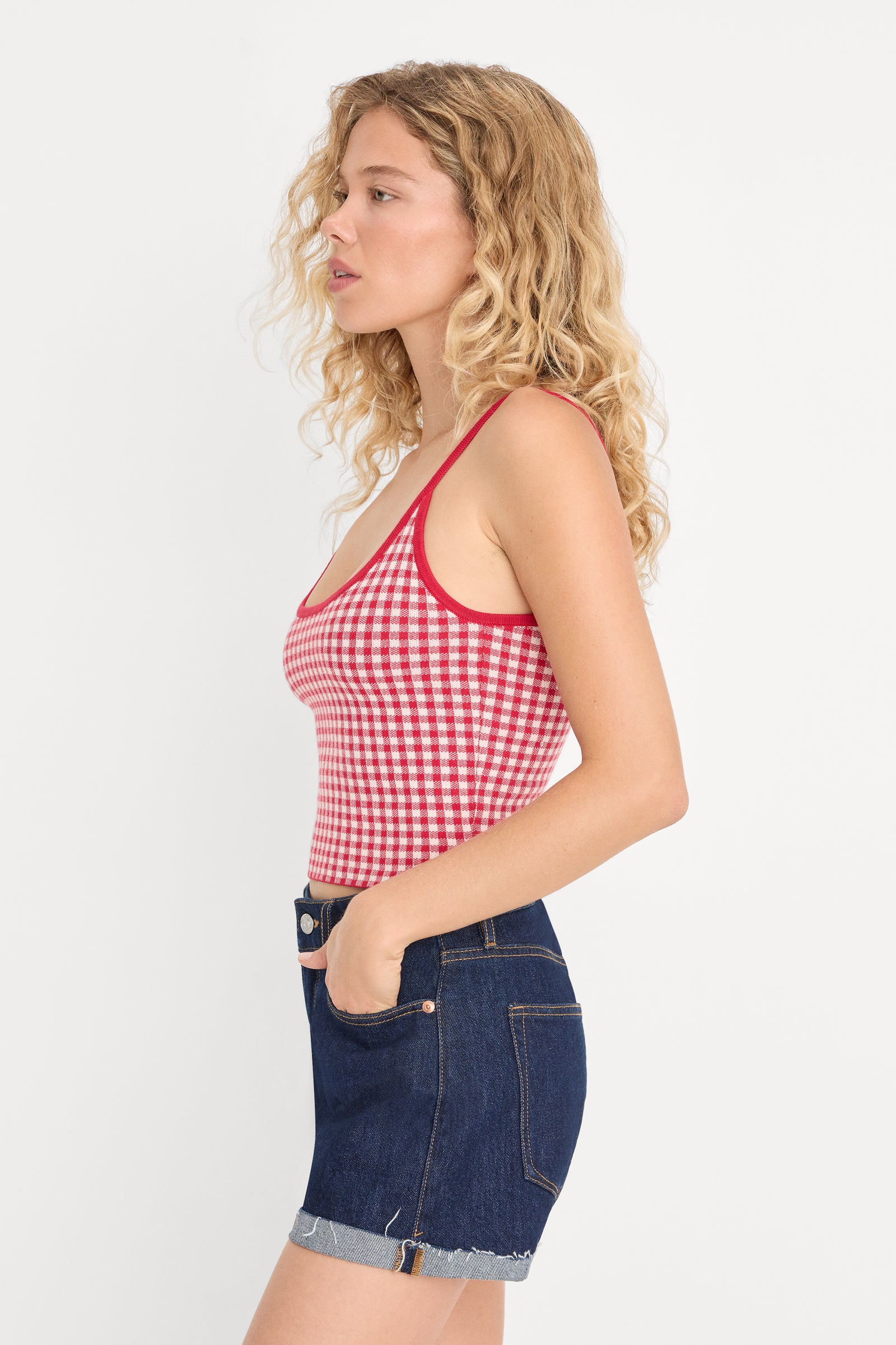 THE KEEPSAKE TANK | CHERRY GINGHAM