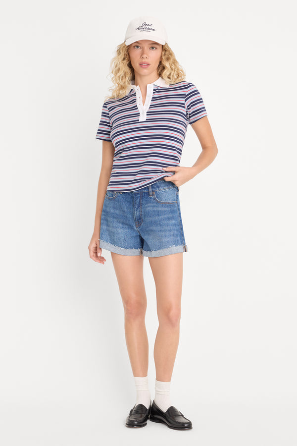 THE EASY POLO | AMERICANA HORIZONTAL STRIPE
