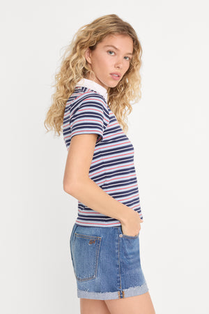 THE EASY POLO | AMERICANA HORIZONTAL STRIPE
