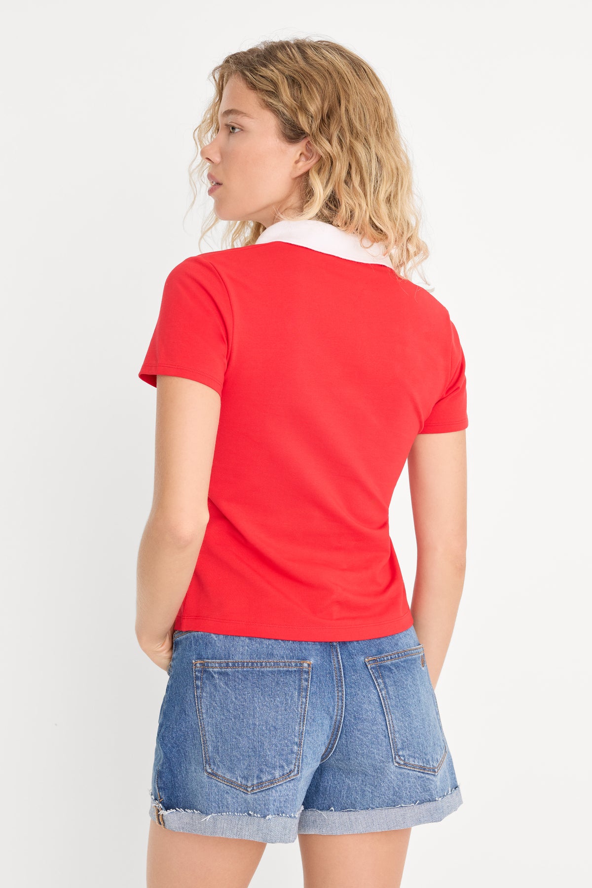 THE EASY POLO | POP RED