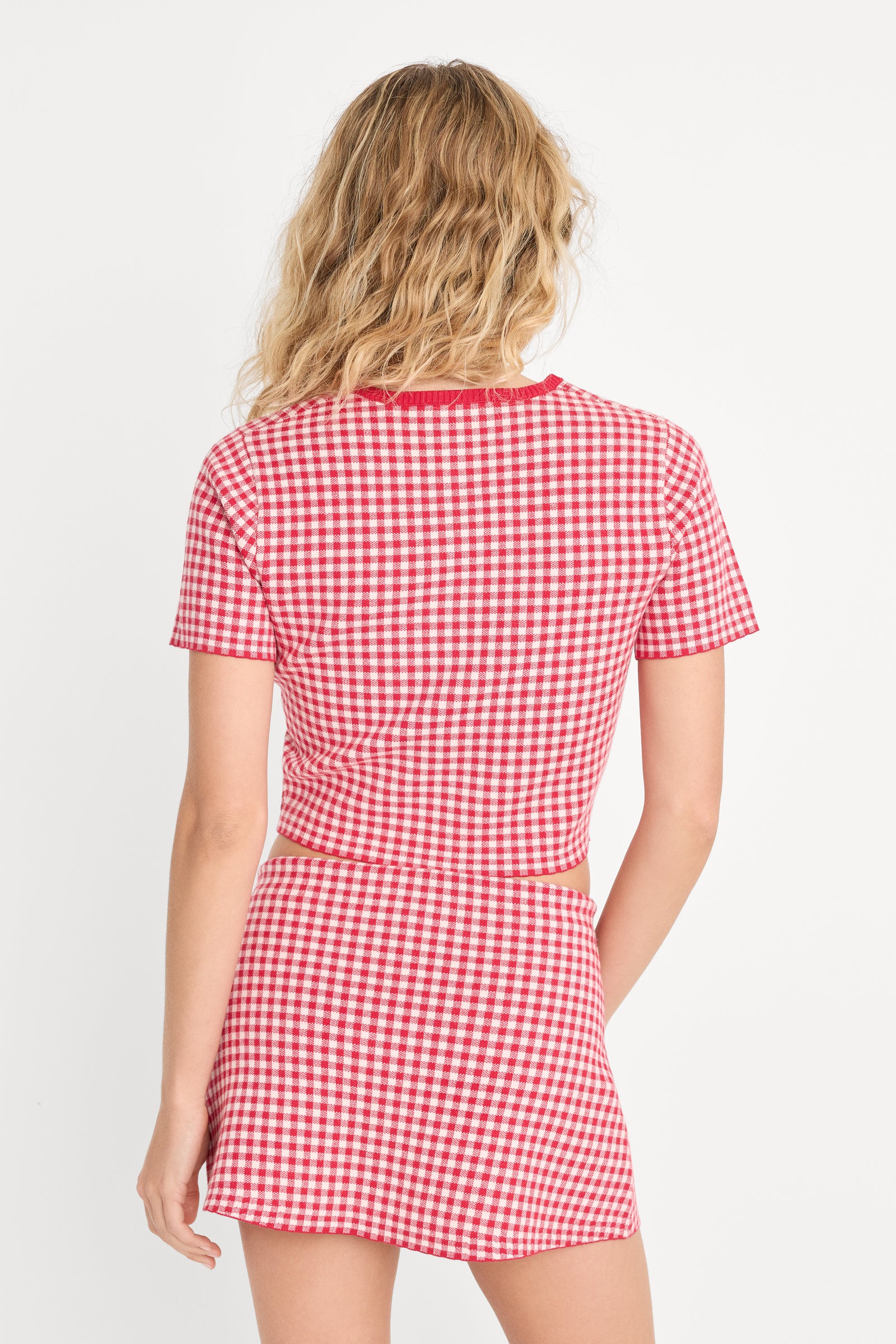 THE KEEPSAKE CARDIGAN | CHERRY GINGHAM