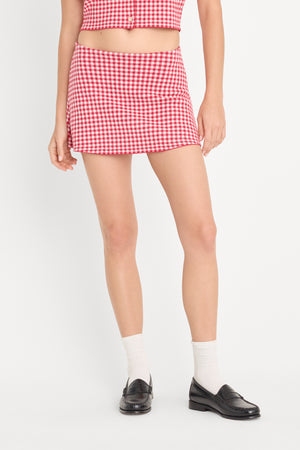 THE KEEPSAKE SKORT | CHERRY GINGHAM