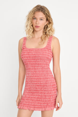 THE GARDEN DRESS | CHECKERED RED