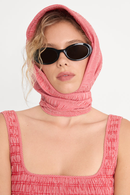 THE BANDANA HEAD SCARF | POP GINGHAM SMALL