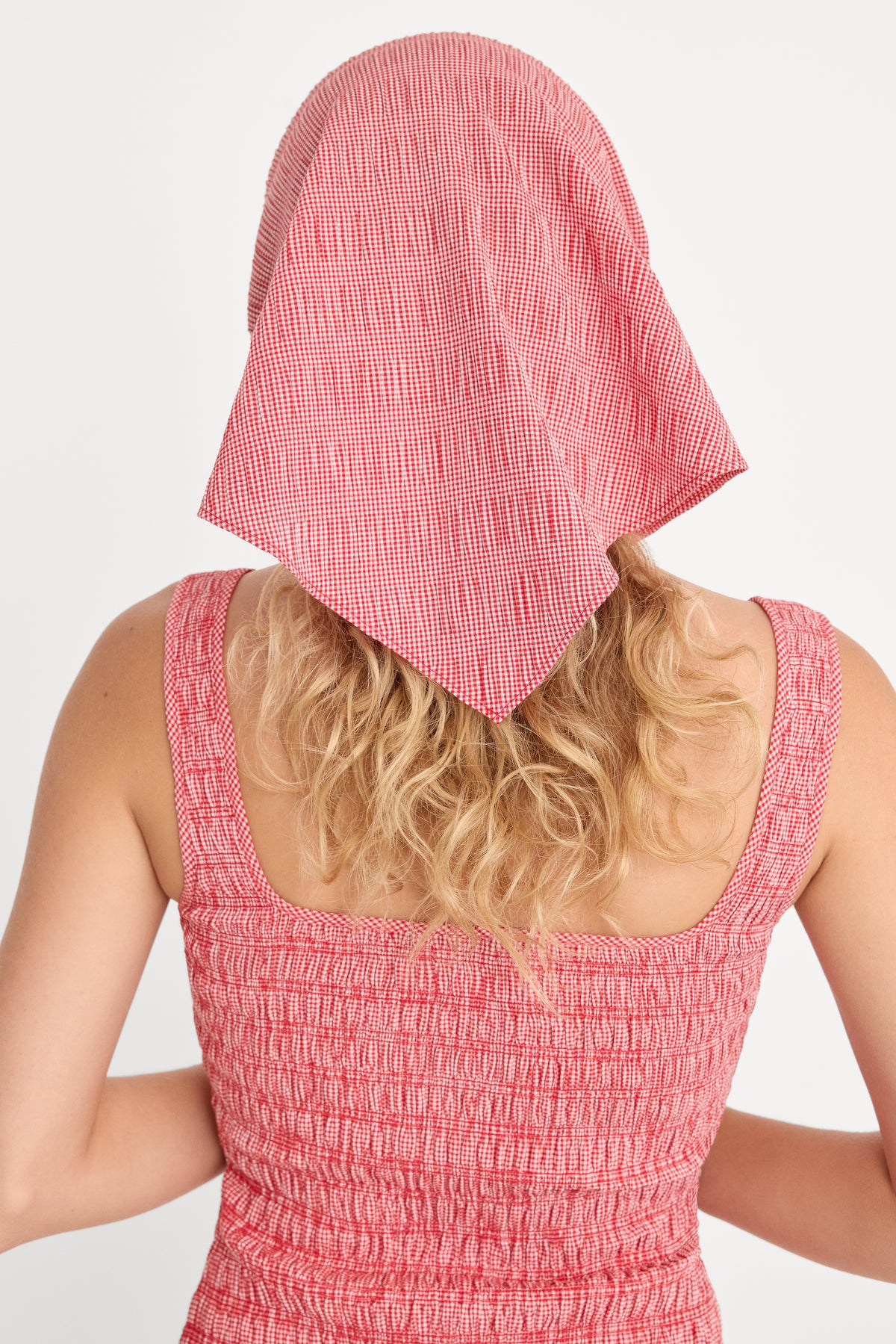 THE BANDANA HEAD SCARF | POP GINGHAM SMALL