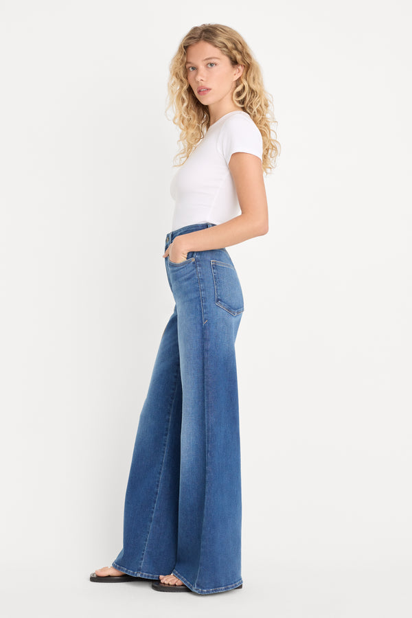 SOFT TECH GOOD PETITE PALAZZO JEANS | INDIGO1233