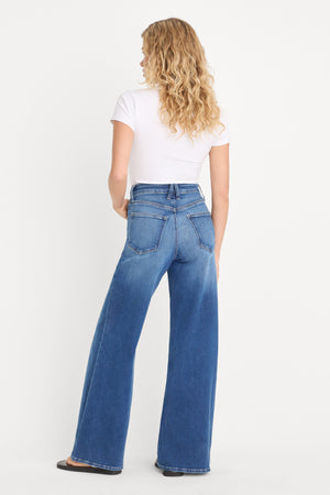SOFT TECH GOOD WAIST PALAZZO JEANS | INDIGO1233