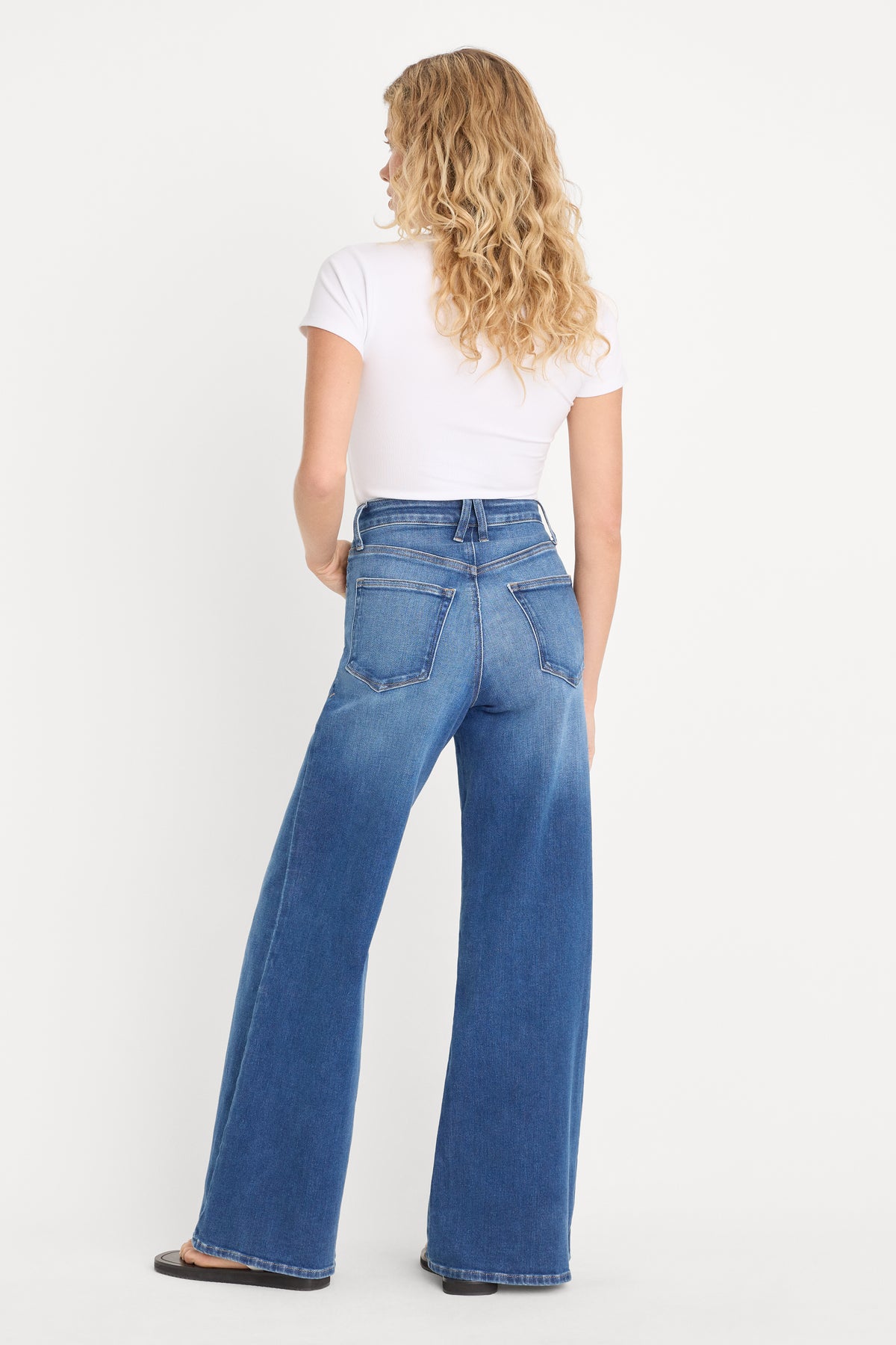SOFT TECH GOOD PETITE PALAZZO JEANS | INDIGO1233
