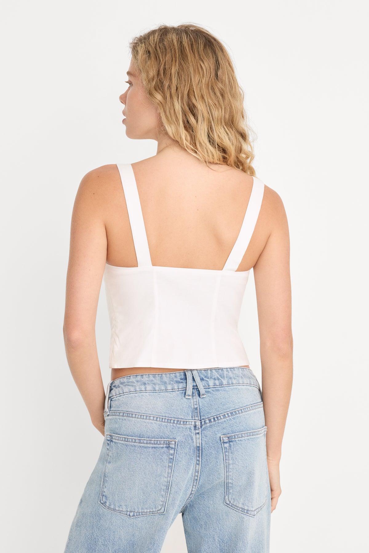 THE LINEN CORSET | CHALK-5 | GOOD AMERICAN | MODEL_A
