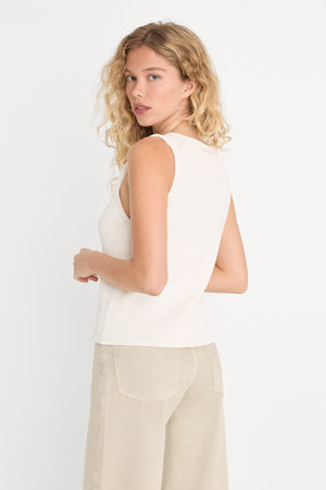 THE KNIT VEST | WHITE001
