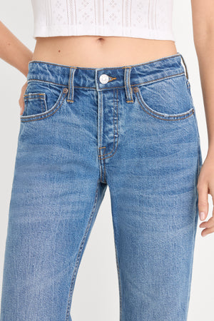 VINTAGE LOW RELAXED FLARE JEANS | INDIGO1287