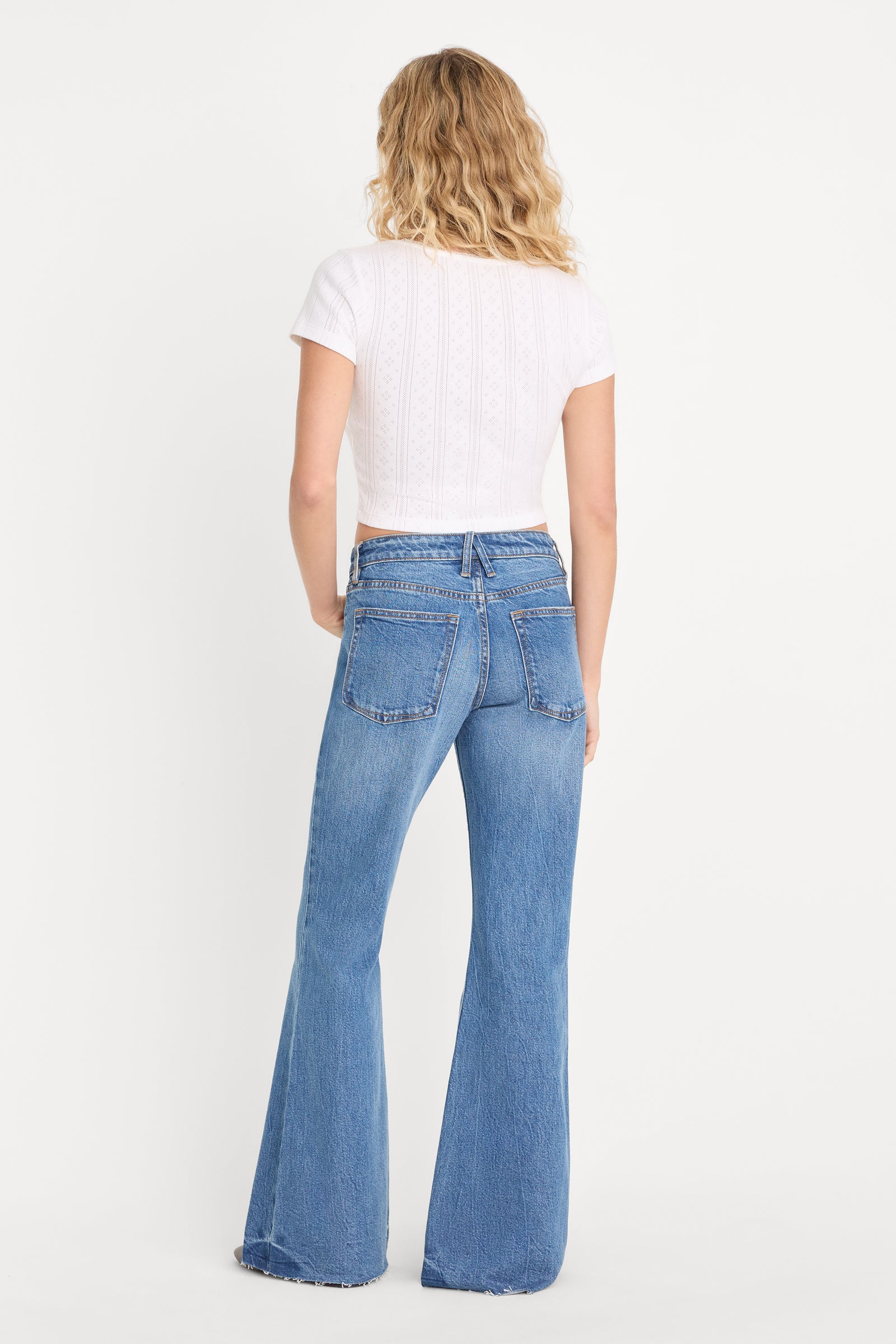VINTAGE LOW RELAXED FLARE JEANS | INDIGO1287