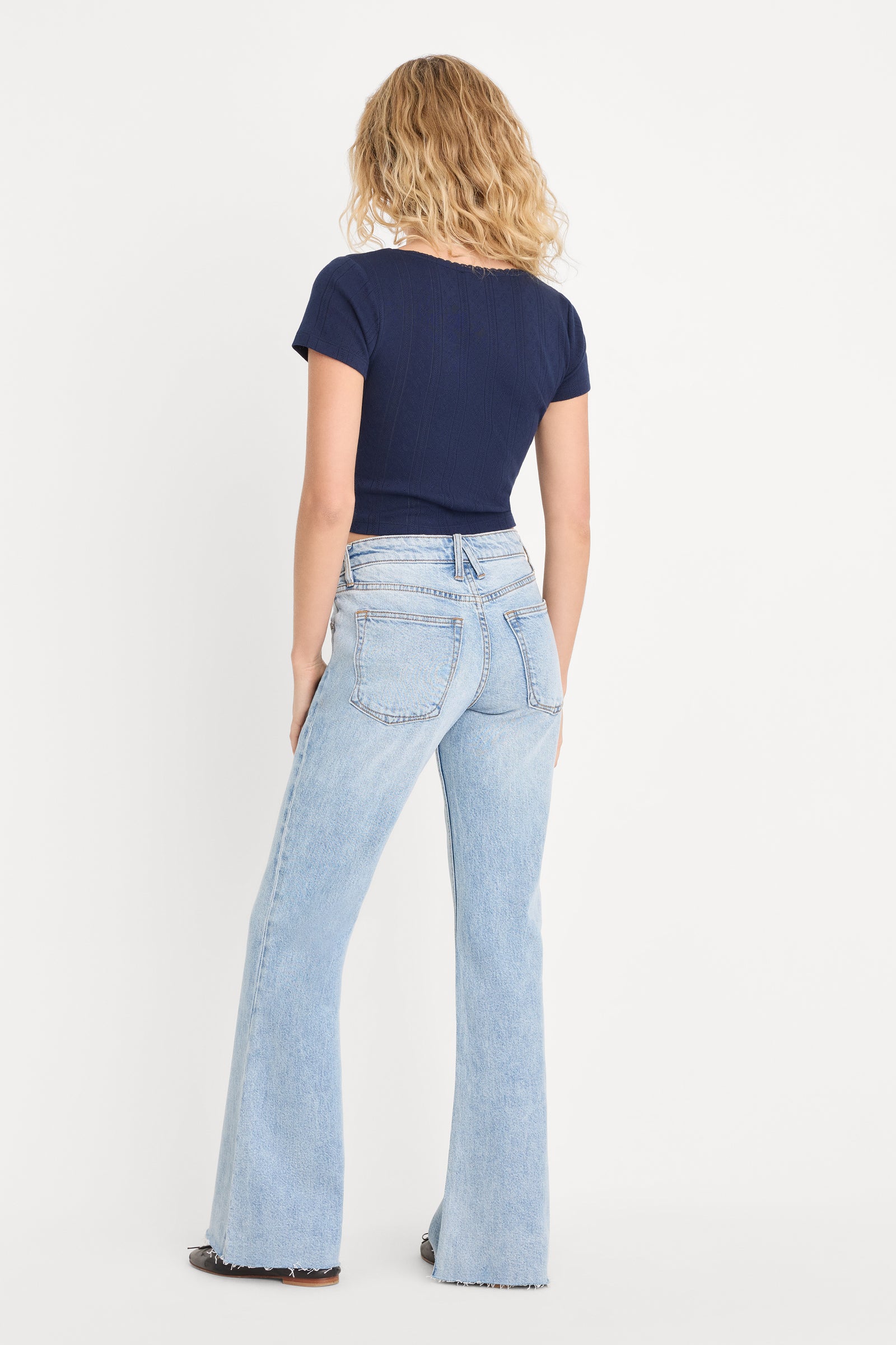 VINTAGE LOW RELAXED FLARE JEANS | INDIGO1288