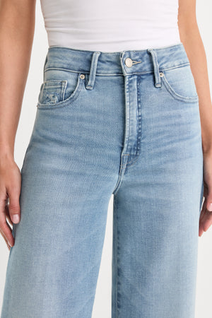 SOFT TECH GOOD WAIST PALAZZO CROPPED JEANS | INDIGO1225