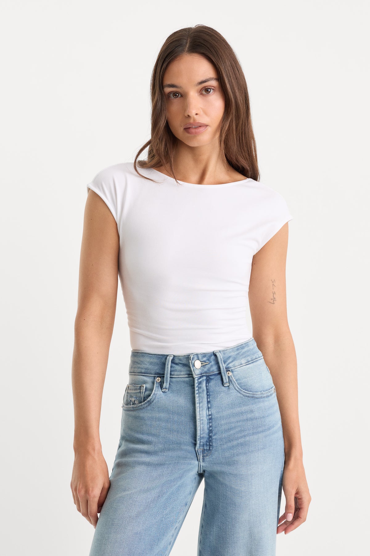 THE OPEN BACK BODYSUIT | WHITE001