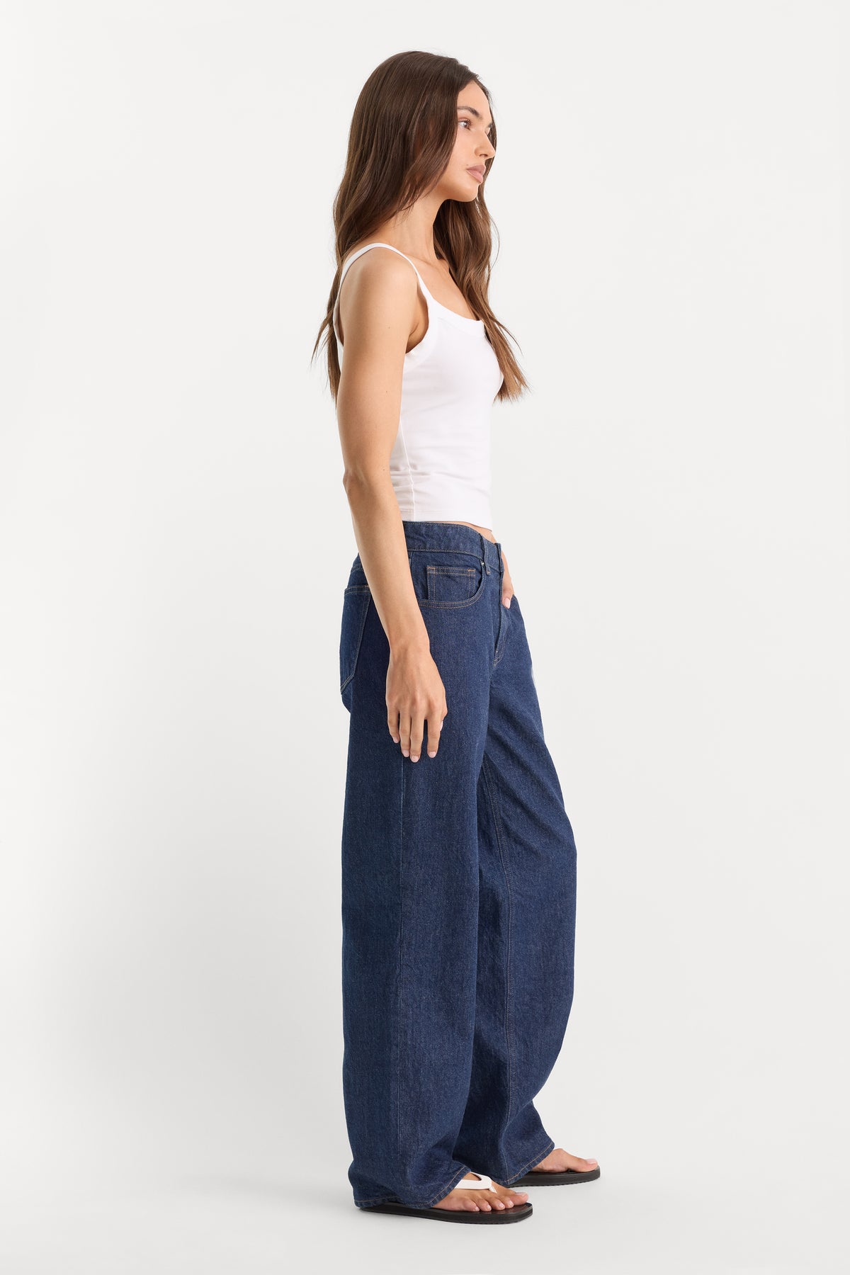 LOW RELAXED STRAIGHT JEANS | RINSE-3 | GOOD AMERICAN | MODEL_A