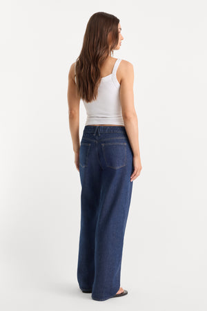 LOW RELAXED STRAIGHT JEANS | RINSE