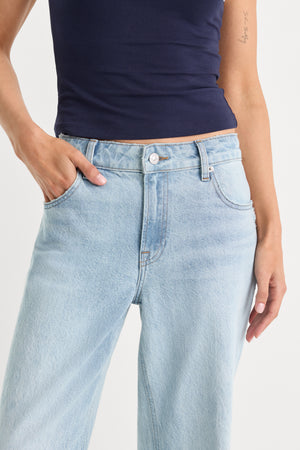 LOW RELAXED STRAIGHT JEANS | INDIGO1220