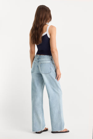 LOW RELAXED STRAIGHT JEANS | INDIGO1220