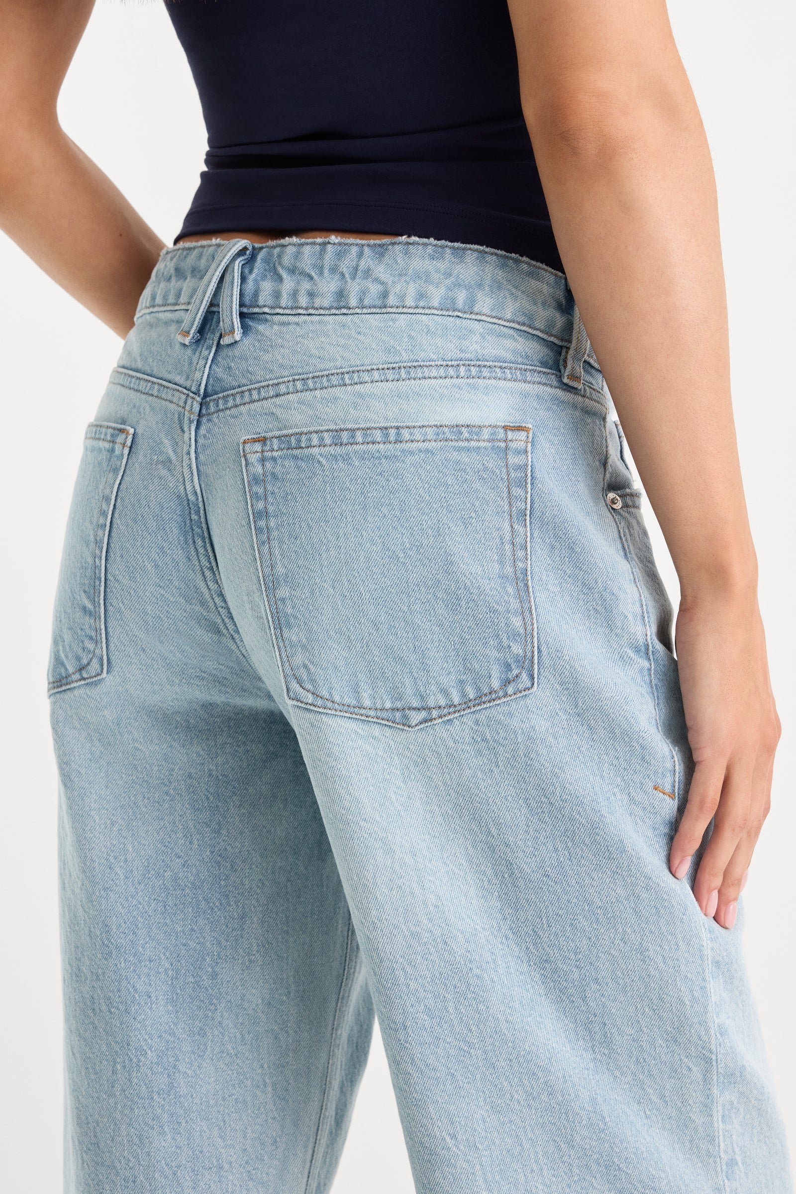 LOW RELAXED STRAIGHT JEANS | INDIGO1220
