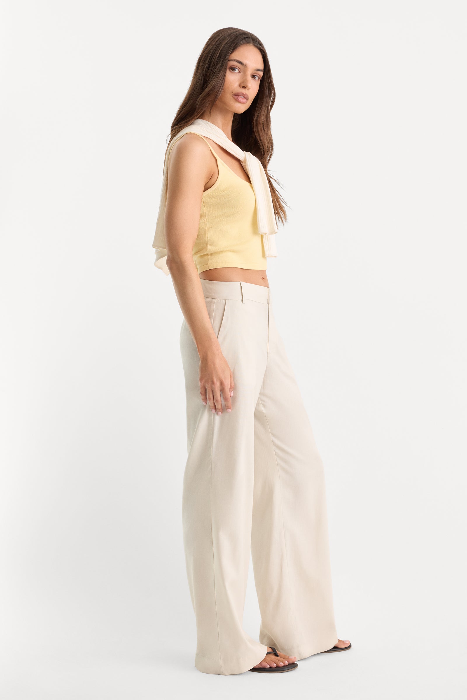 THE WIDE LEG LINEN TROUSER | LINO