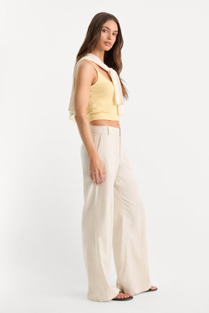 THE WIDE LEG LINEN TROUSER | LINO