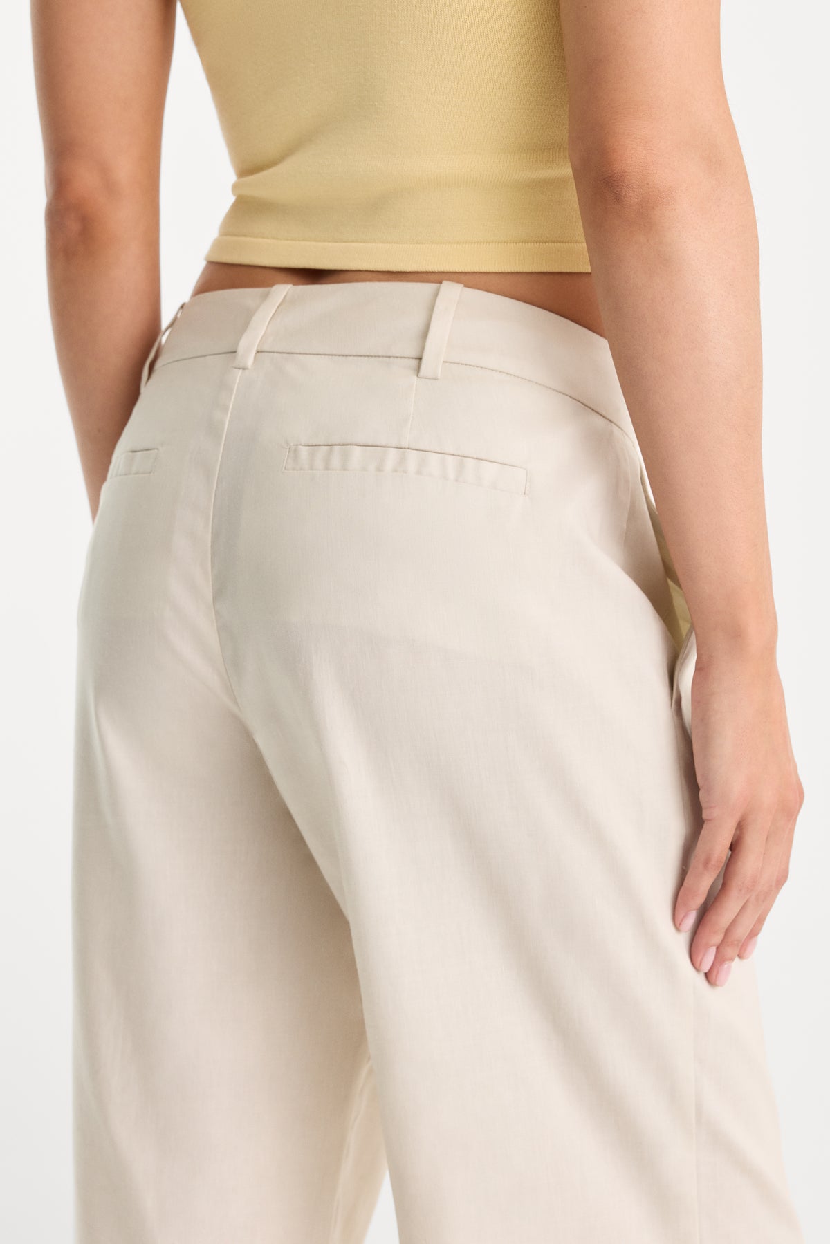 THE WIDE LEG LINEN TROUSER | LINO-6 | GOOD AMERICAN | MODEL_A