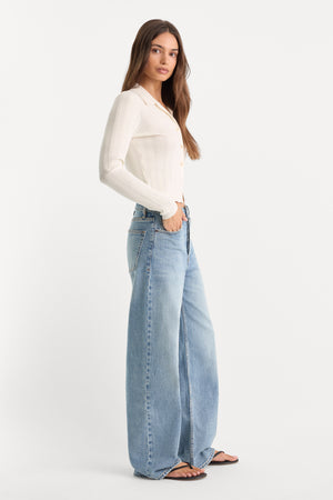 VINTAGE WIDE JEANS | INDIGO1242