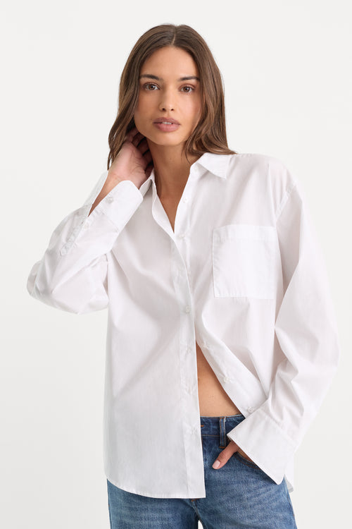 THE POPLIN EASY SHIRT | WHITE001