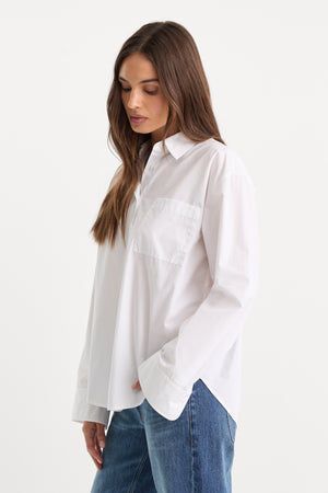 THE POPLIN EASY SHIRT | WHITE001